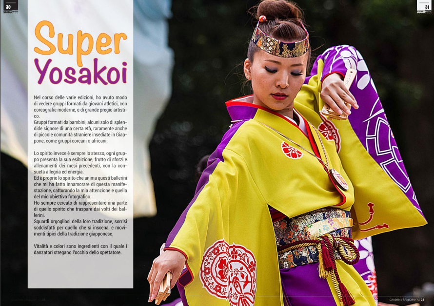 Reportage Super Yosakoi su Giroinfoto Magazine